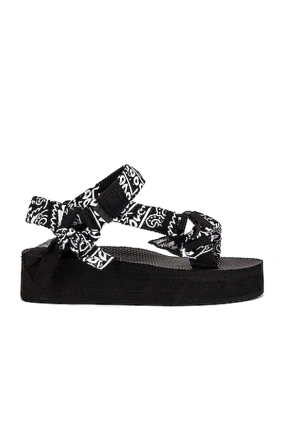 Shop Arizona Love Trekky Platform Sandal In Black Bandana