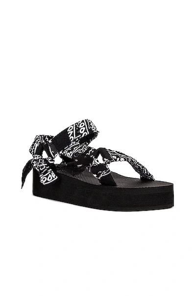 Shop Arizona Love Trekky Platform Sandal In Black Bandana