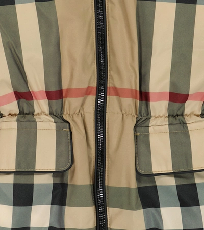Shop Burberry Vintage Check Down Jacket In 彩色