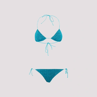 Shop Oseree Oséree Lumière Bikini Set In Blue