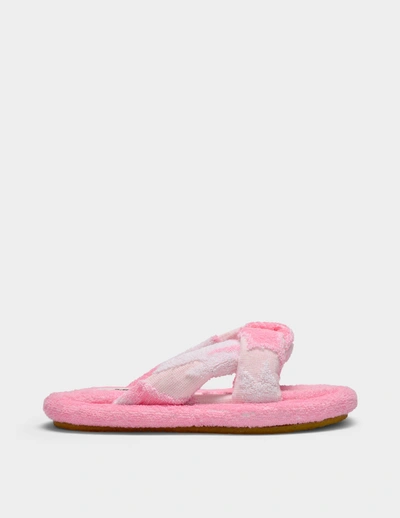 Shop Mm6 Maison Margiela Slippers In Pink