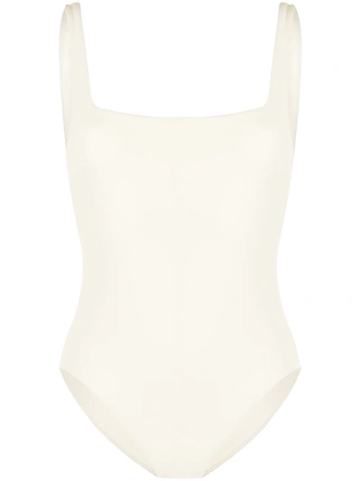 Shop Bondi Born Margot One-piece Swimsuit In Weiss