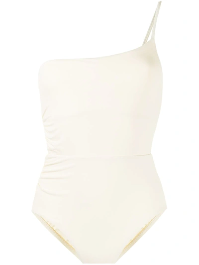 Shop Bondi Born Sibella One-piece Swimsuit In Weiss