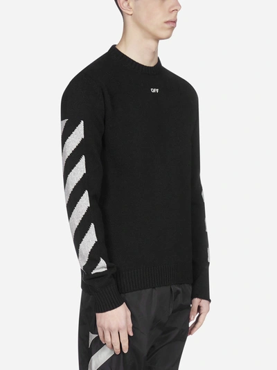 Shop Off-white Arrows Cotton-blend Sweater