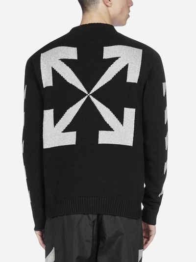 Shop Off-white Arrows Cotton-blend Sweater