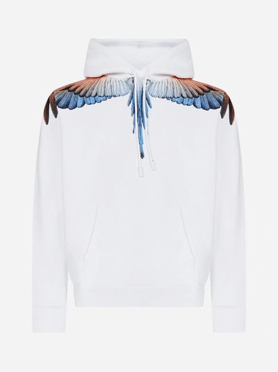 Shop Marcelo Burlon County Of Milan Wings Cotton Hoodie