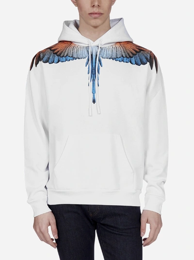 Shop Marcelo Burlon County Of Milan Wings Cotton Hoodie