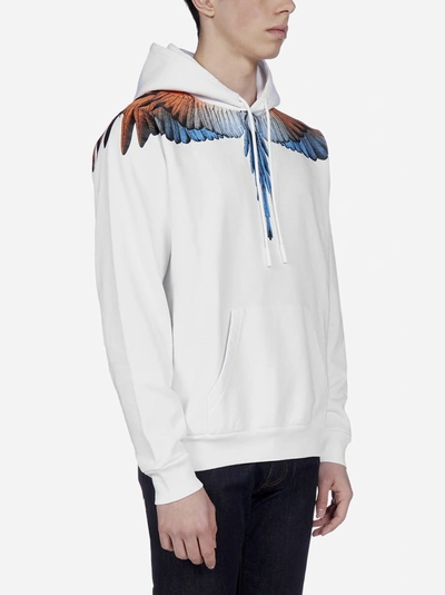 Shop Marcelo Burlon County Of Milan Wings Cotton Hoodie