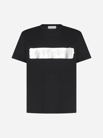 Shop Givenchy 3d Latex Logo Cotton T-shirt
