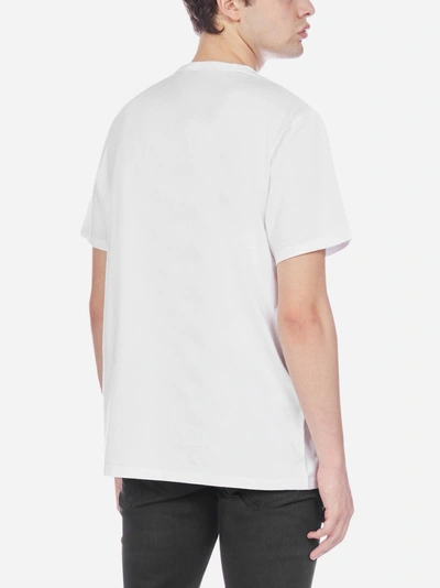 Shop Maison Kitsuné Tricolor Fox Patch-chest Pocket Cotton T-shirt