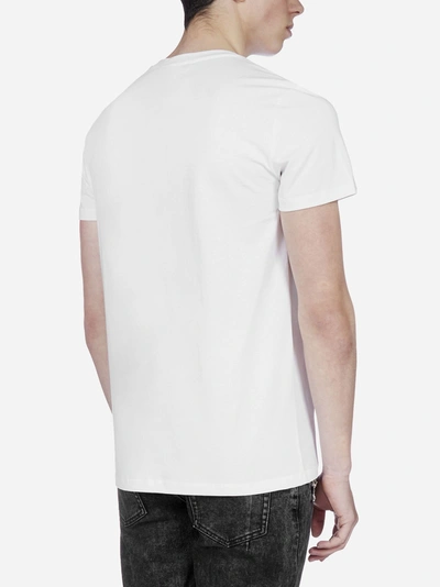 Shop Balmain Logo-print Cotton T-shirt