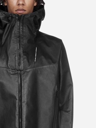 Shop Givenchy Leather Windbreaker