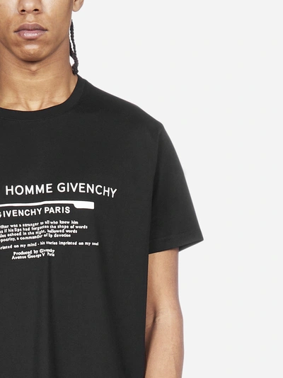 Shop Givenchy Studio Homme Cotton T-shirt In Black