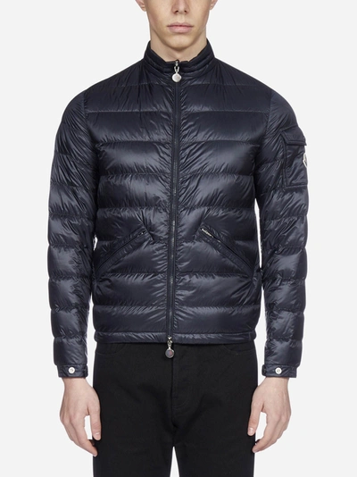 Shop Moncler Agay Quilted Nylon Down Jacket