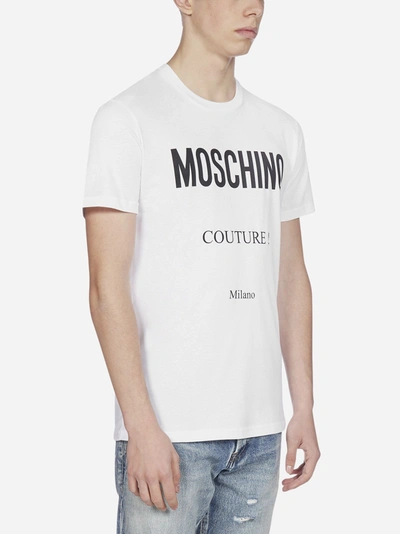 Shop Moschino Logo Cotton T-shirt