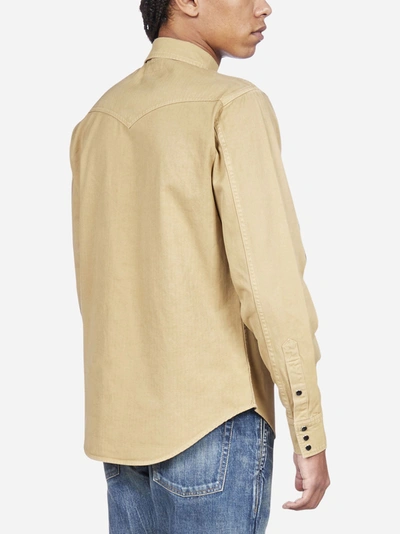 Shop Saint Laurent Western-style Cotton Shirt