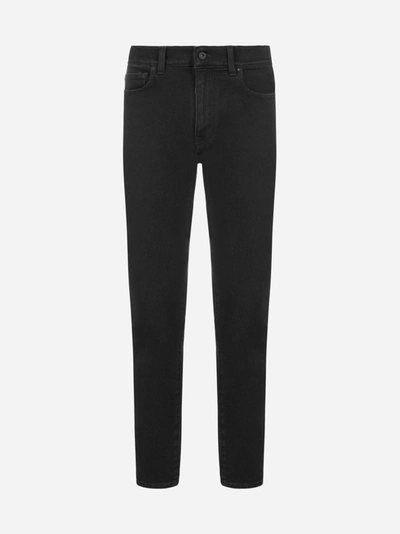 Shop Off-white Diag Skinny Jeans In Black White