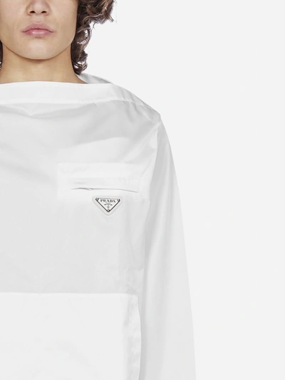 Shop Prada Logo-plaque Re-nylon Jacket