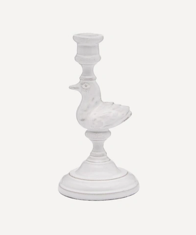 Astier De Villatte Duck Candlestick In White
