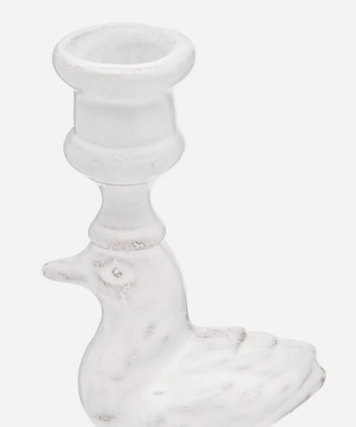 Astier De Villatte Duck Candlestick In White