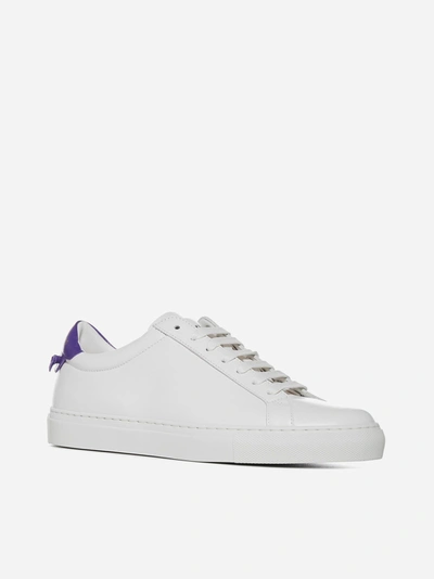 Shop Givenchy Urban Street Leather Low-top Sneakers