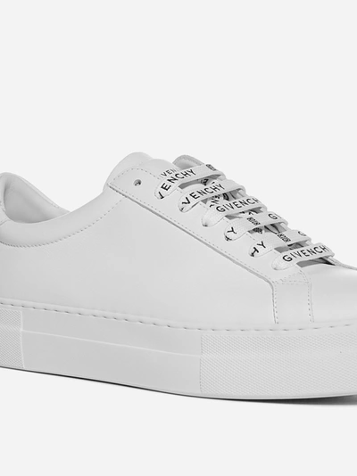 Shop Givenchy Urban Street Leather Platform Sneakers In White