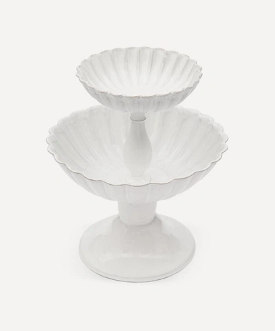 Shop Astier De Villatte Peggy Tiered Bowl In White