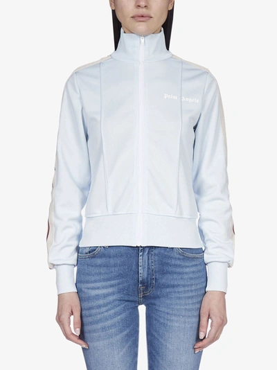 Shop Palm Angels Logo And Zip Track Jacket