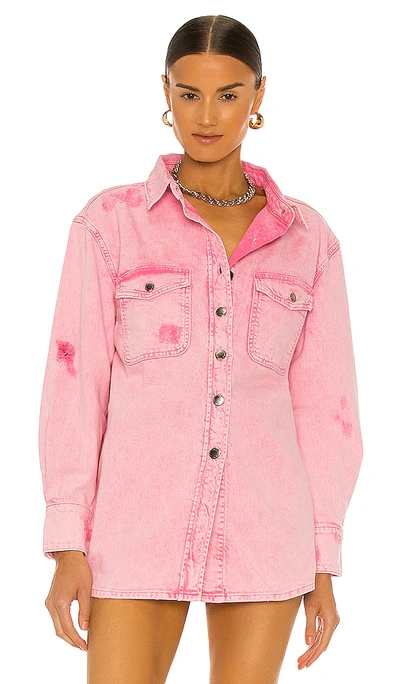 Shop Retroféte Doreen Shirt In Pink