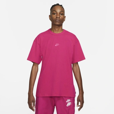 Shop Nike Sportswear Premium Essential Men's T-shirt In Fireberry
