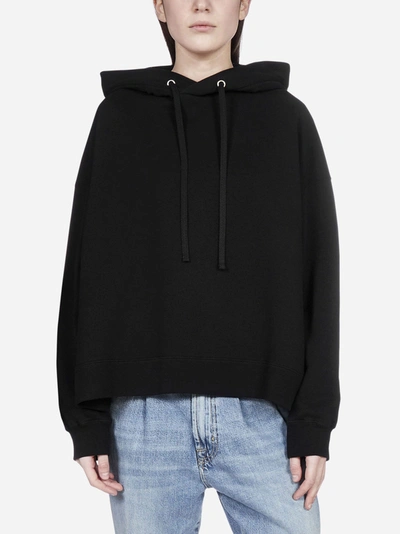 Shop Maison Margiela Slogan Cotton Hoodie