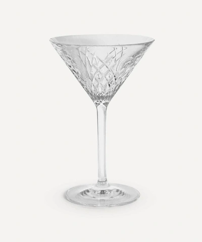 Shop Soho Home Barwell Cut Crystal Martini Glass In Clear