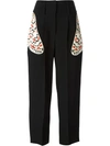 GIVENCHY Moth Wing Applique Trousers,15P5102218