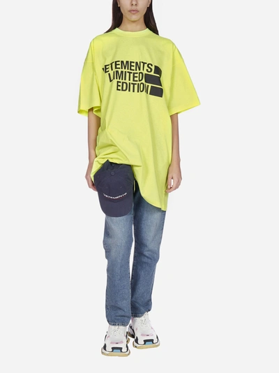 Shop Vetements Limited Edition Logo Oversized Cotton T-shirt