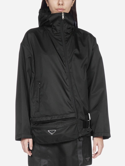 Shop Prada Belt Bag-detail Re-nylon Jacket