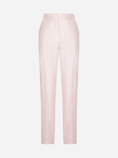 Shop Prada Silk Trousers
