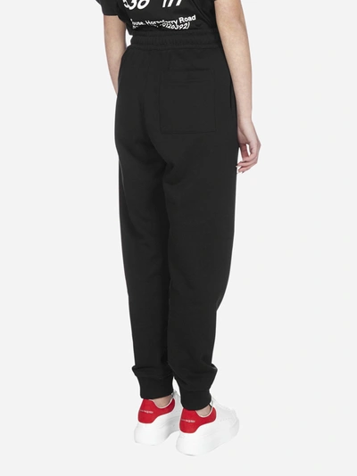 Shop Burberry Logo Cotton Track Pants