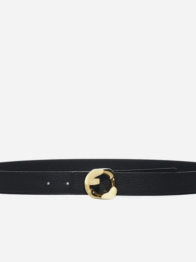 Shop Givenchy G Chain Leather Belt