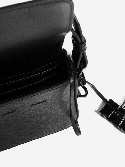 Shop Off-white Diag Baby Flap Leather Bag