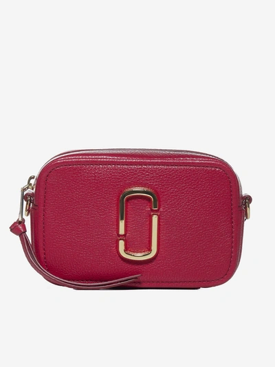 Shop Marc Jacobs The Softshot 17 Leather Shoulder Bag