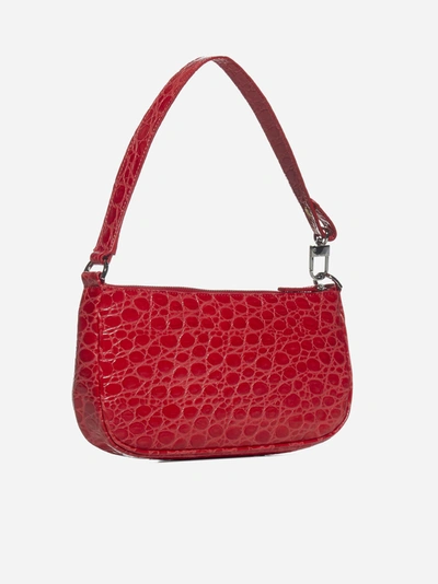 Shop By Far Rachel Crocodile-effect Leather Bag