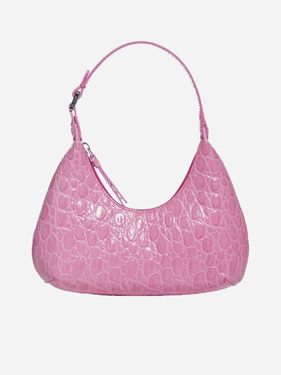 Shop By Far Baby Amber Crocodile-effect Leather Bag