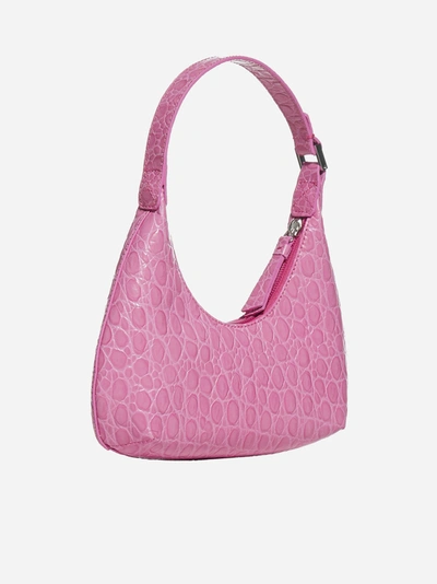 Shop By Far Baby Amber Crocodile-effect Leather Bag