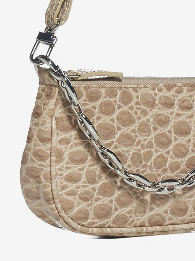 Shop By Far Mini Rachel Crocodile-effect Leather Bag