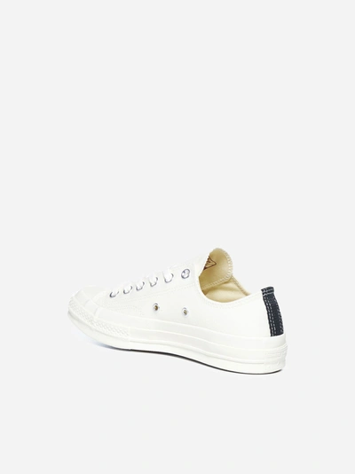 Shop Comme Des Garçons Play Chuck Taylor X Converse Logo Cavas Sneakers