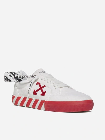 Shop Off-white Low Vulcanized Suede Sneakers