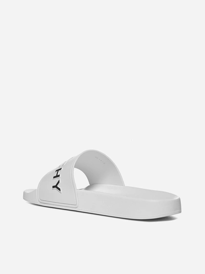 Givenchy Contrast Logo Slides In White