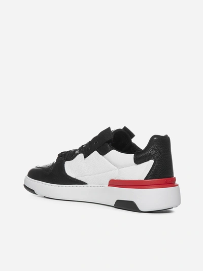 Shop Givenchy Wing Leather Low-top Sneakers