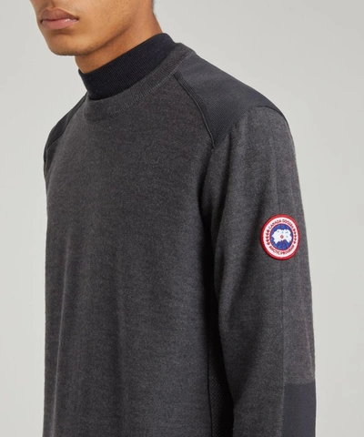 Shop Canada Goose Dartmouth Crew-neck Sweater In Iron Grey