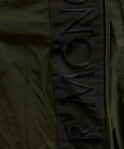 Shop Moncler Scie Garment-dyed Nylon Rain Jacket In Green